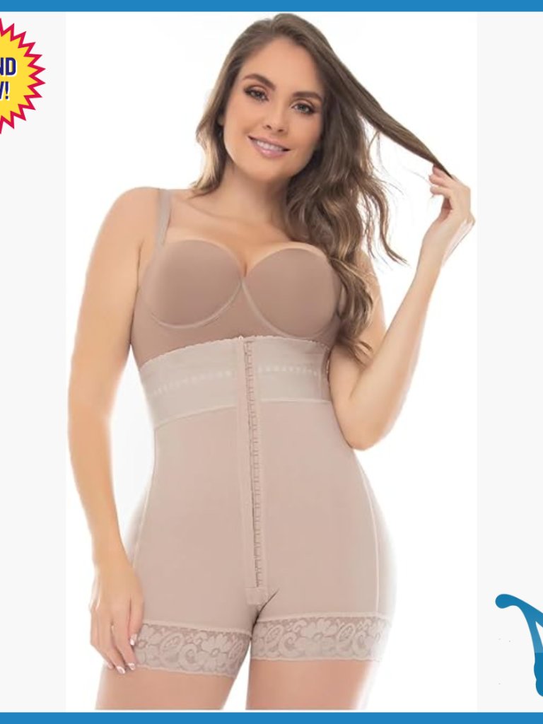 Strapless Tummy Control Mid Thigh Shapewear Butt Lifter Size Medium